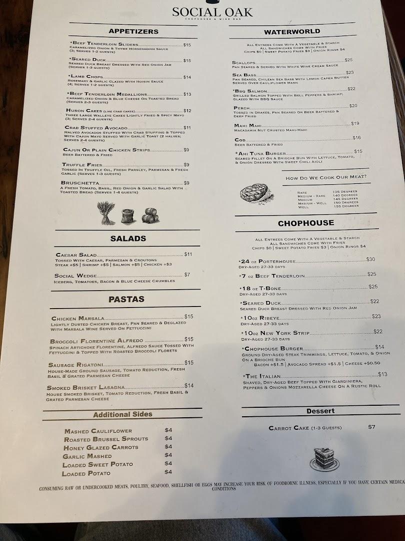 Social Oak Chophouse & Wine Bar